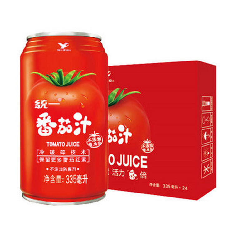 统一番茄汁 335ml*24罐/整箱 (新配方无糖盐) 番茄汁 ￥121.