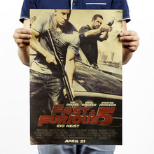 【h284】速度与激情7/经典电影海报/怀旧/牛皮纸海报51x35.5cm