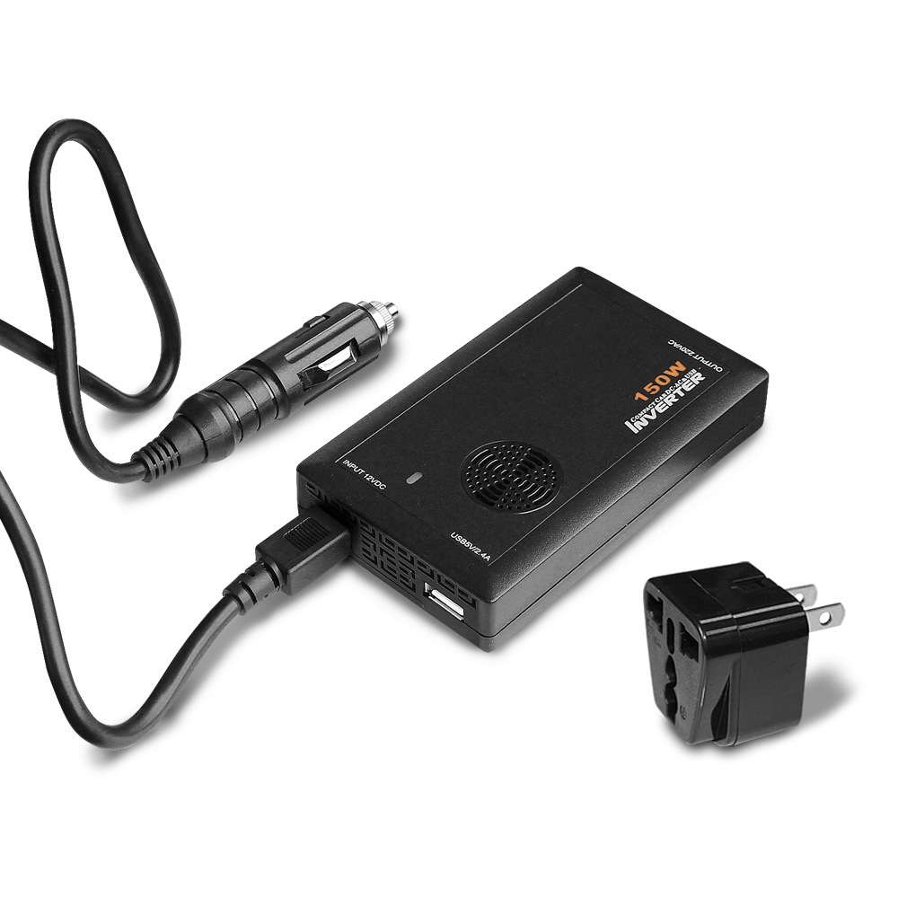 亏本清货12v转220v逆变器小功率家用车载电源转换器充电150w