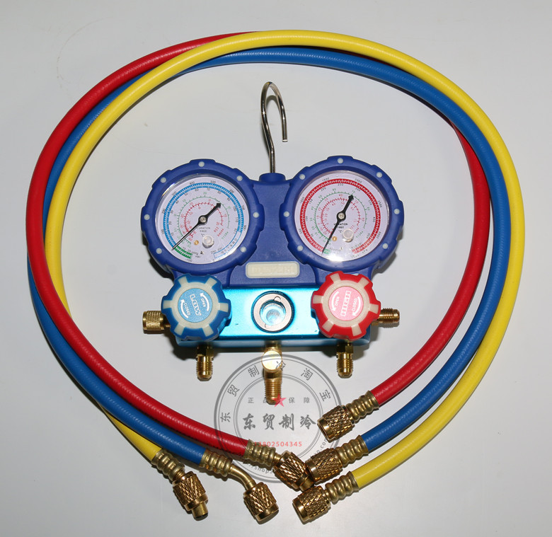 冷媒表 r22冷媒表 空调雪种表 加氟表 制冷加氟表 雪种双头表