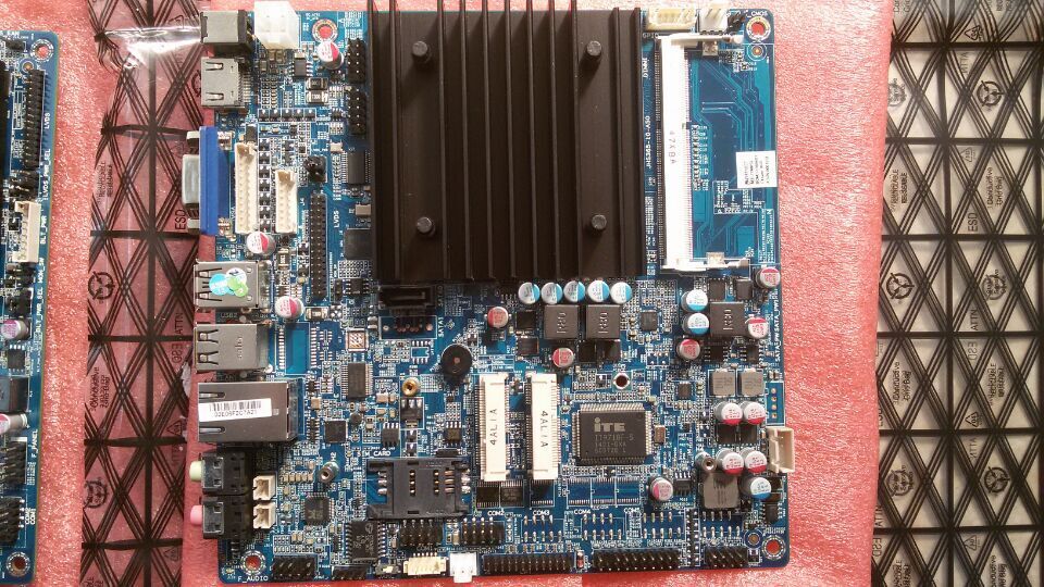 翔升悦升j1900 工控主板 itx 超薄 无风扇广告机触摸一体机主板