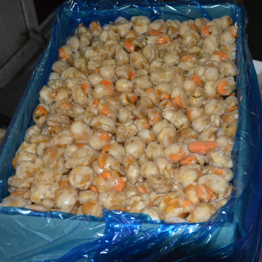 山东特产冷冻扇贝肉 正宗海鲜天然野生扇贝年货酒店扇贝肉15斤/箱