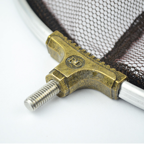 铝合金抄网头 8mm通用钓鱼用具 渔具配件批发挂胶抄网头 鲫鱼抄网