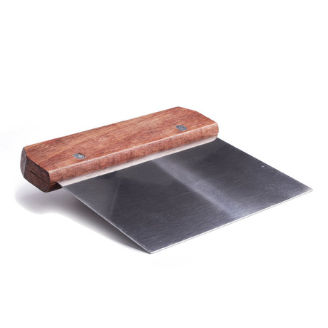 工厂直销 厨房料理工具 优质不锈钢红木刮板 面刀 粉刮 gs-013