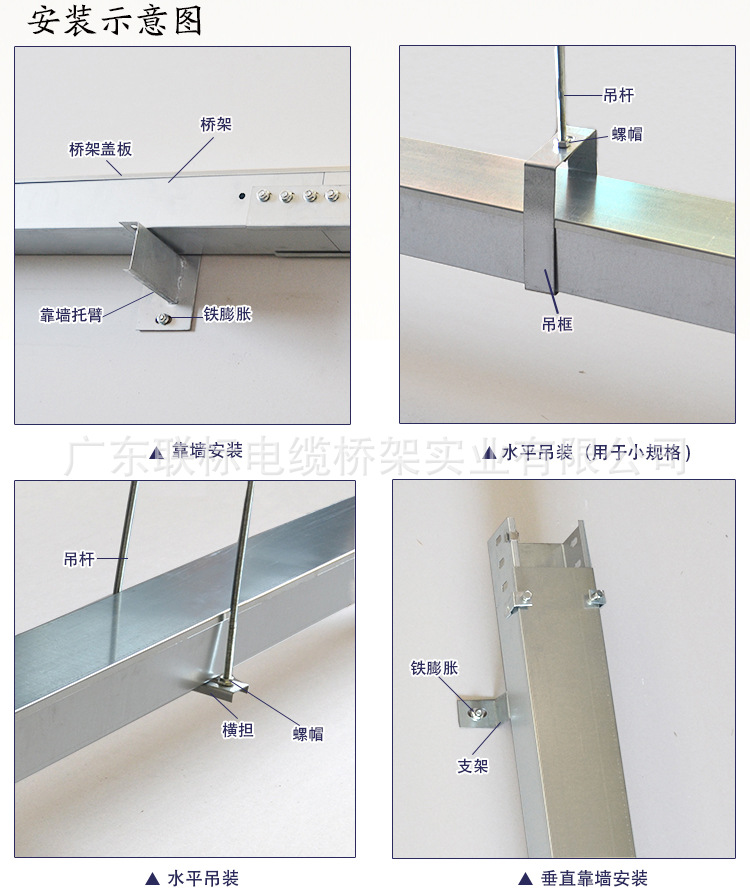 线槽吊框-线槽桥架配件1-广东联标电缆桥架实业有限