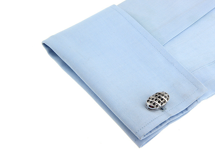 新款高档白金锆石袖扣 法式衬衫男士商务外贸袖口袖订 990029