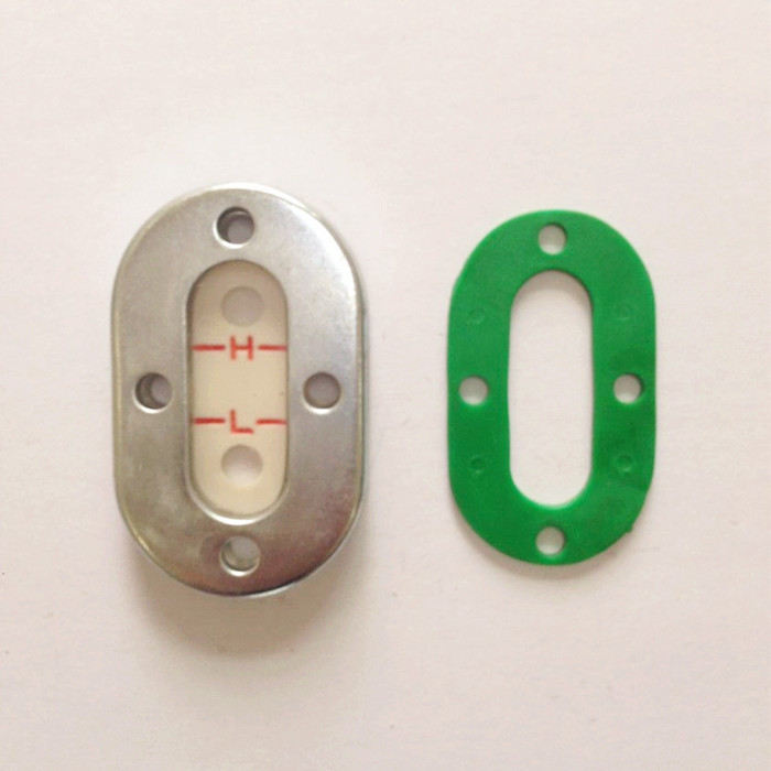 旋入式油标_空压机复盛油镜 椭圆油标 四孔圆 铝