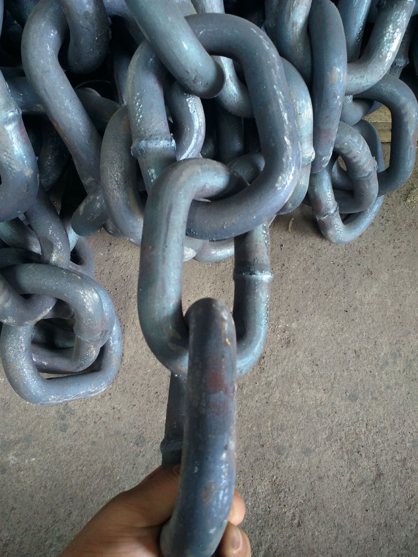 厂家直供大小型船只锚链批发 可承受超大拉力 焊接锚链 有档锚链