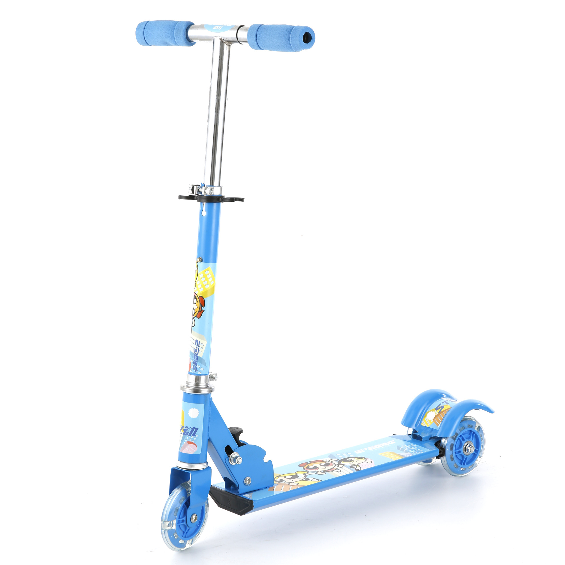 儿童金属踏板运动玩具滑板车 户外减震闪光脚踏滑板车 - 运动休闲批发