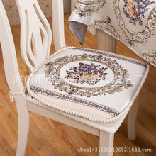 新款浮雕色织提花餐椅垫酒店客厅时尚坐垫一件代发