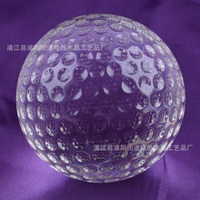 玻璃料办公装饰家居摆件 创意礼品奖杯配件工厂价玻璃球高尔夫球