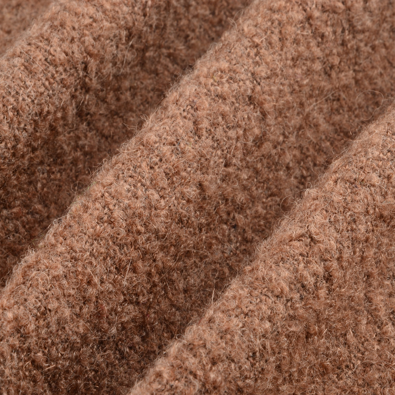 高档花式圈圈呢 高端女装大衣 高质量羊毛圈圈呢 大衣呢子面料