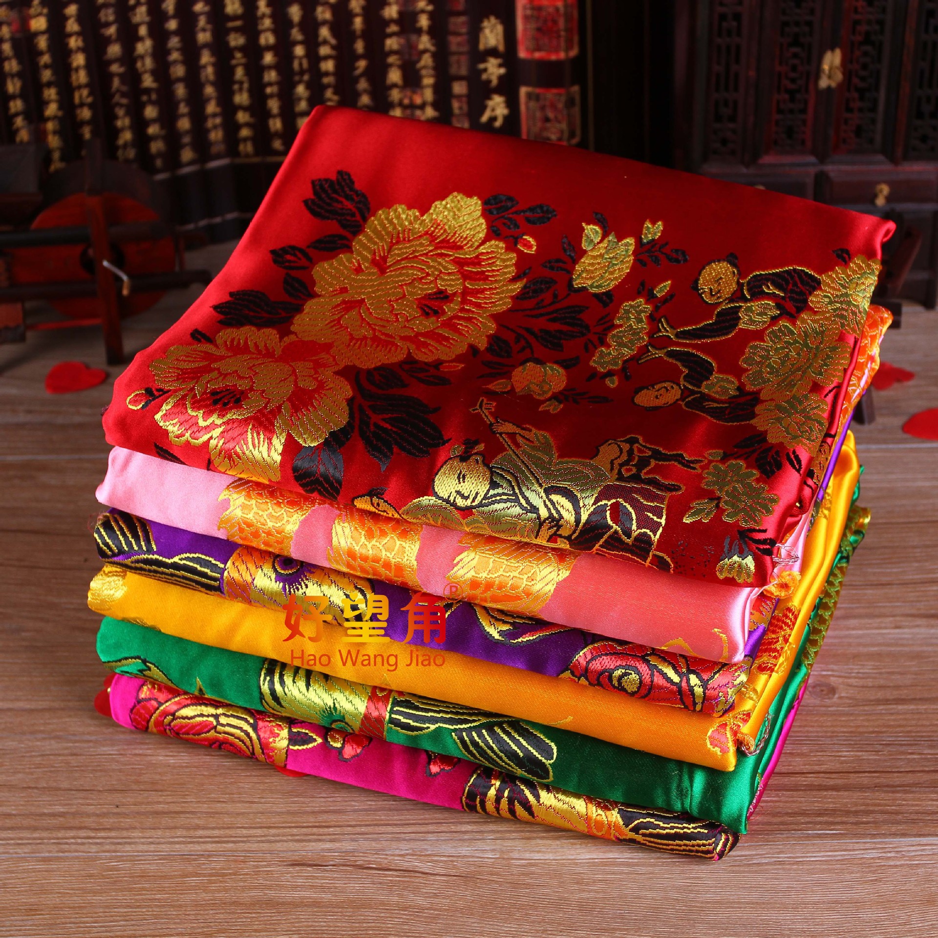 绸缎被面 百子被面 龙凤被面 被结婚床