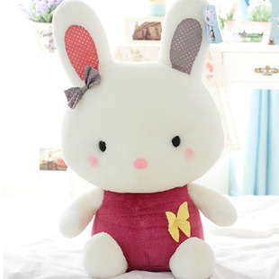 批发可爱宝宝小兔子毛绒玩具公仔趴趴蝴蝶兔婚庆压床娃娃生日礼物