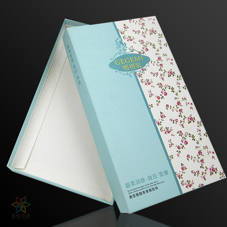 专业生产 袜子礼品包装盒 精致小礼品盒子 丝袜包装彩盒厂家