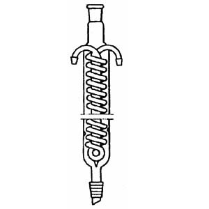 现货供应实验室仪器蛇形回流冷凝管400mm非磨口