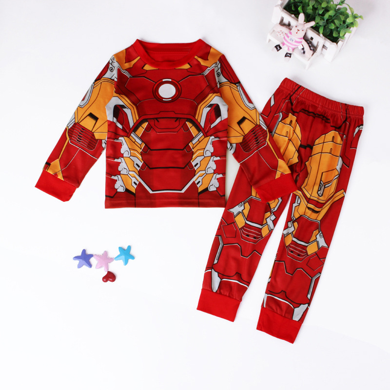Kids Toddler Boy Superhero Pajamas Sleepwear Tracksuit Tshirt Costume