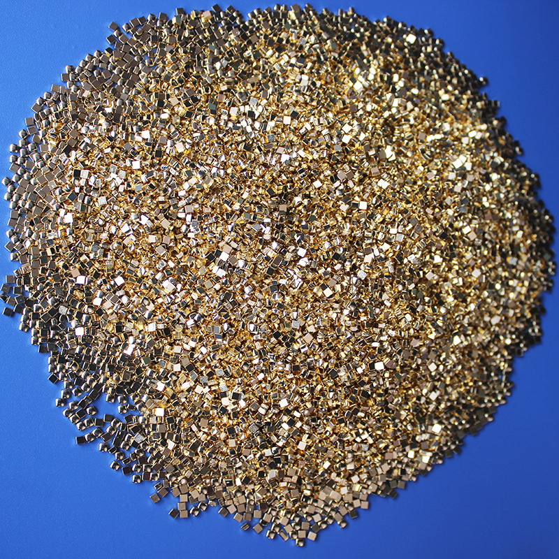 镀金铜片贴片 触点编带小铜块 五金 触点 编带载带接触导电片