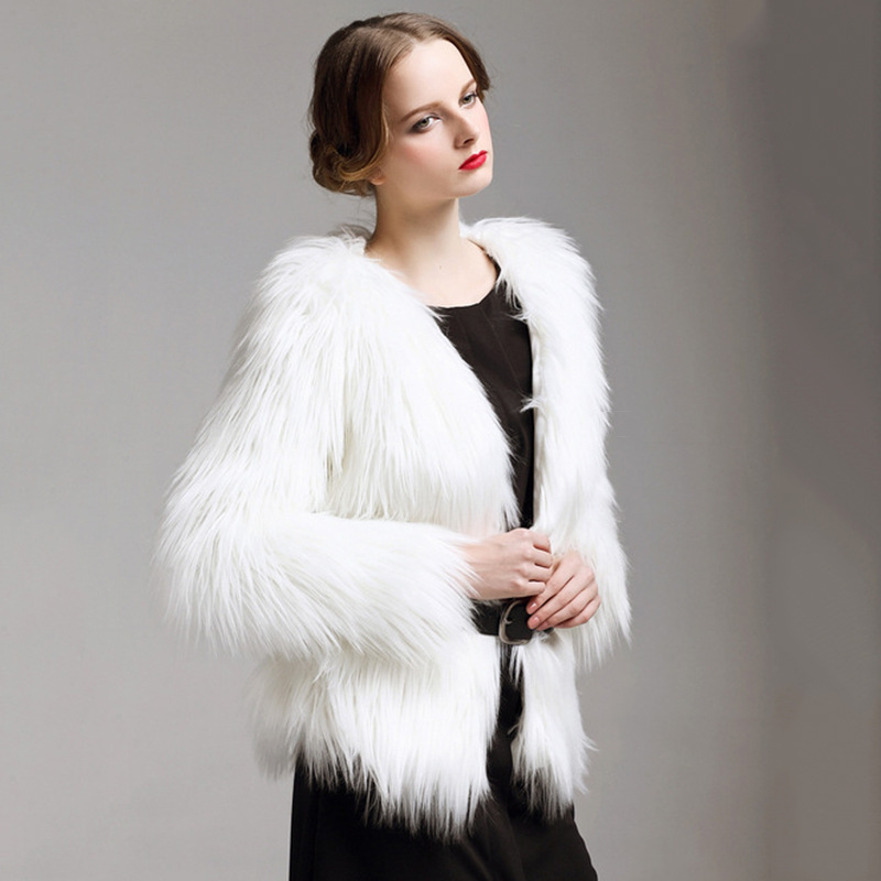 外贸女士中长款外套 欧美高档时尚厂家批发海宁皮草保暖长毛外套