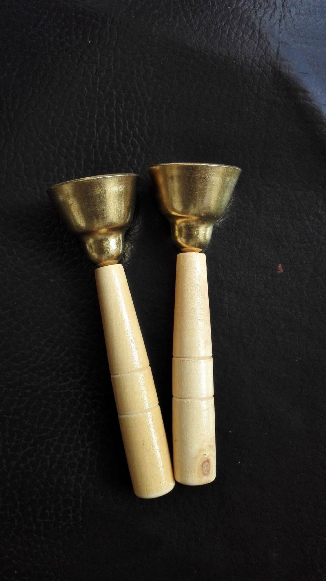 纯铜小号碰钟小碰铃带棒碰钟奥尔夫打击乐器