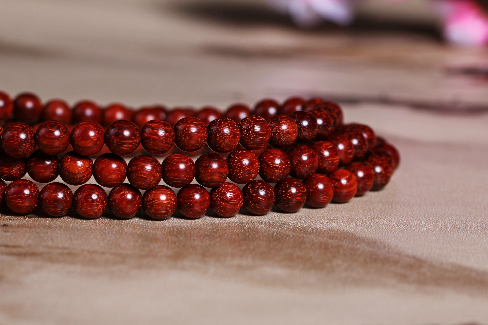 印度小叶紫檀108佛珠手串 高油高密老料小叶紫檀情侣手链批.