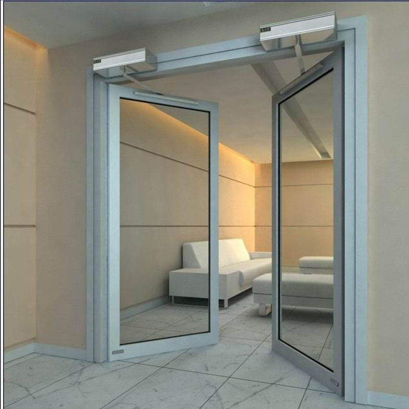 厂家供应办公室90°自动平开门 电动感应门 手感应密码指纹控制