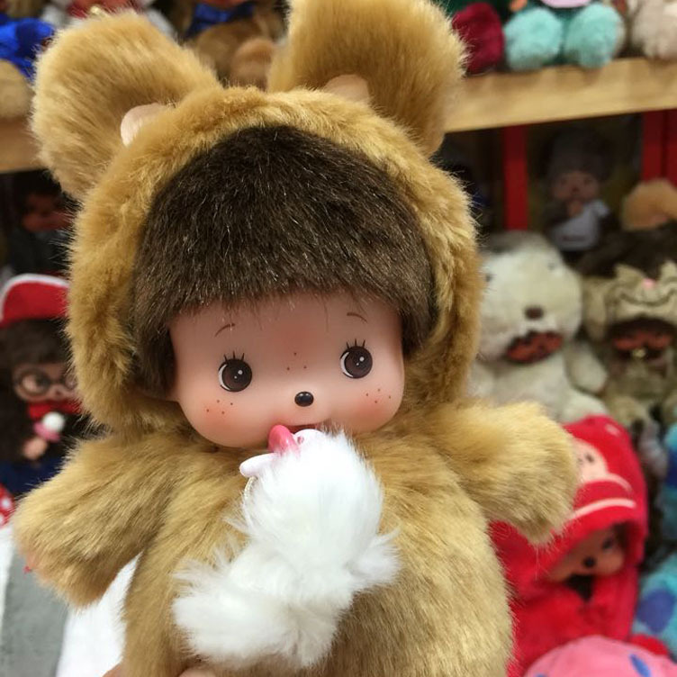 经销批发 玩具蒙猴奇奇小猴子毛绒公仔大头小身款 女生生日礼物