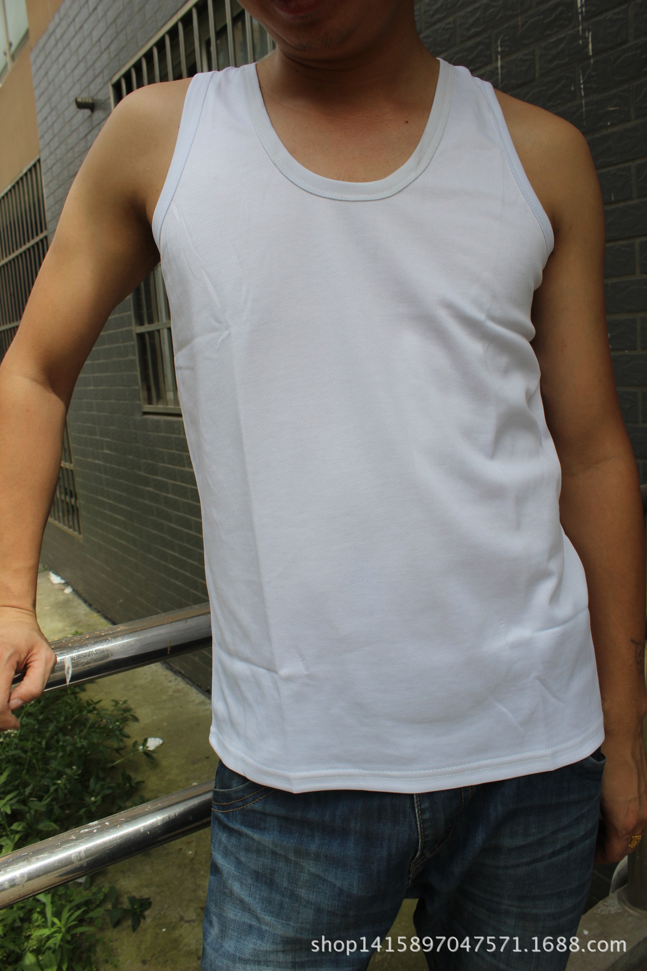 部队07白背心 夏季运动速干白背心厂家直供正品配发跨栏背心