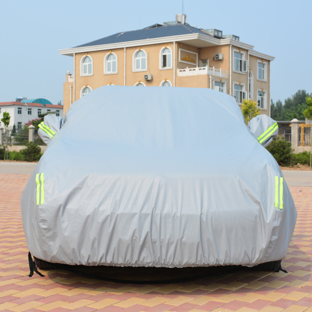 防晒防雨铝膜车衣 夏季汽车罩遮阳罩棉绒加厚 汽车用品 厂家批发