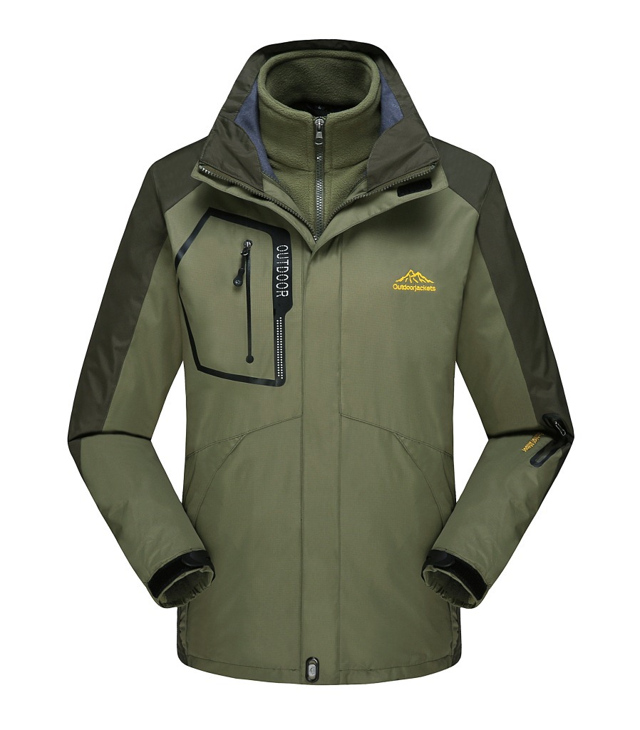 工厂直销户外情侣三合一冲锋衣 抓绒内胆冲锋衣两件套 防风登山服