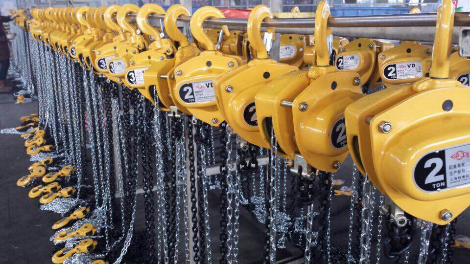 上海沪工312米3吨12m手拉葫芦vd双轴承手动倒链双轴承倒链
