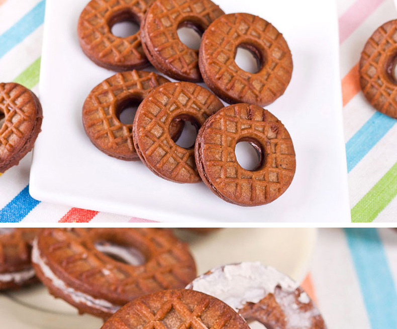 正品批发团购真巧酱心曲奇1*42盒/件 草莓清颗粒味120克