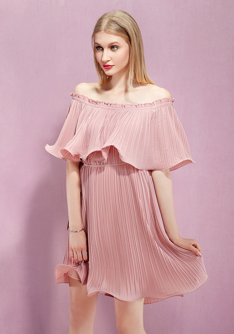 yigelila2016新款 裸粉色一字