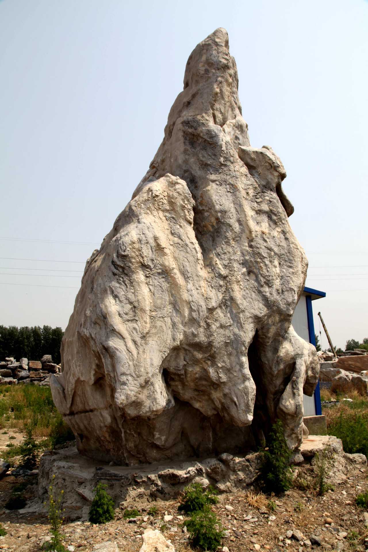 【降价销售】 火炬一样的泰山石 园林景观石 园林景石