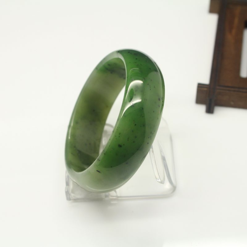 天然冰翠玉石手镯 精品女士款高冰葱岭玉玉镯首饰饰品送礼佳品