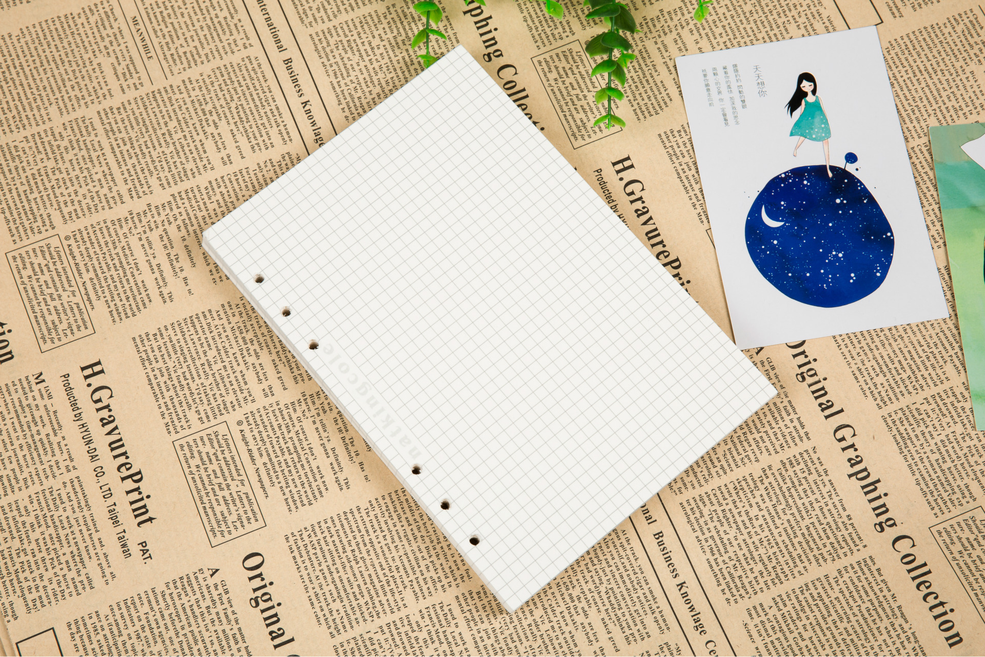 厂家直销a5活页纸笔记本内芯记事本网格康耐尔内页定制替换芯横线