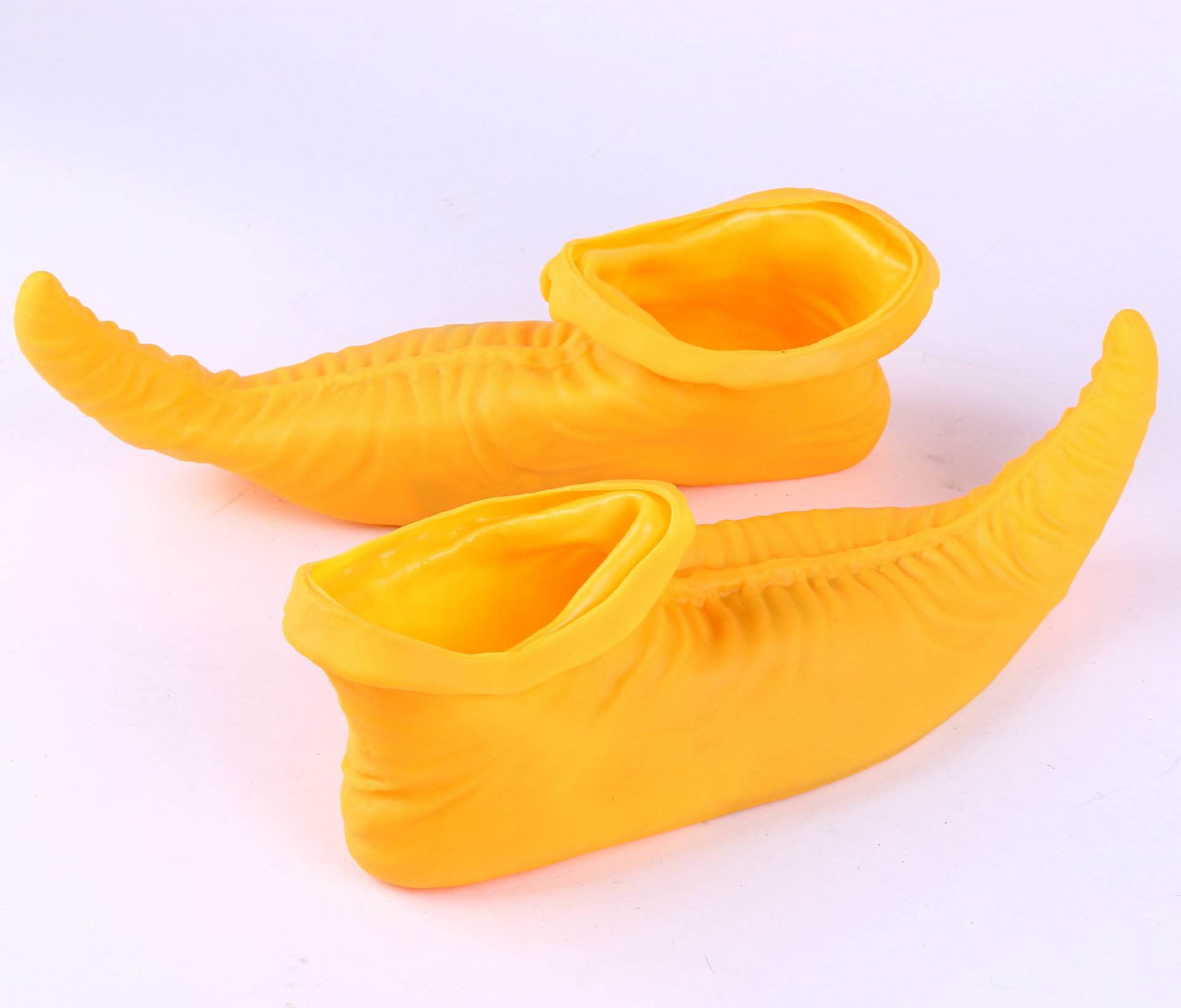 cosplay鞋小丑服配件配饰搞笑鞋子精灵鞋尖头胶皮小丑鞋乳胶鞋子