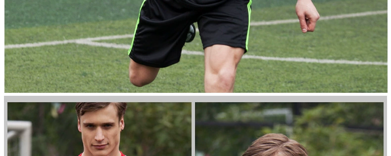 新款足球服男短袖足球服套装足球训练服队服球员版可定制 批发