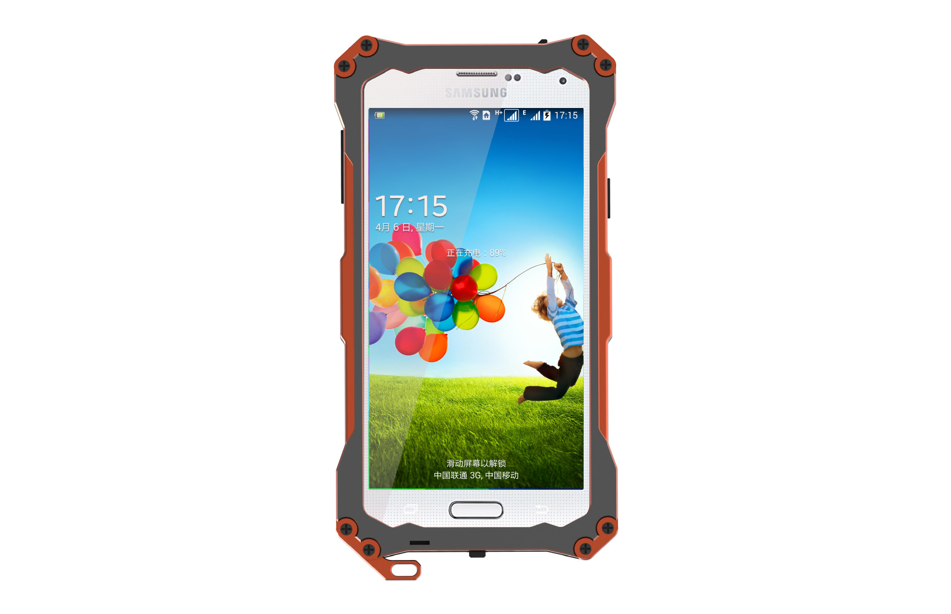 S.CENG Gundam Water Resistant Dustproof Shockproof Silicone Gorilla Glass Aluminum Alloy Metal Case Cover for Samsung Galaxy S5