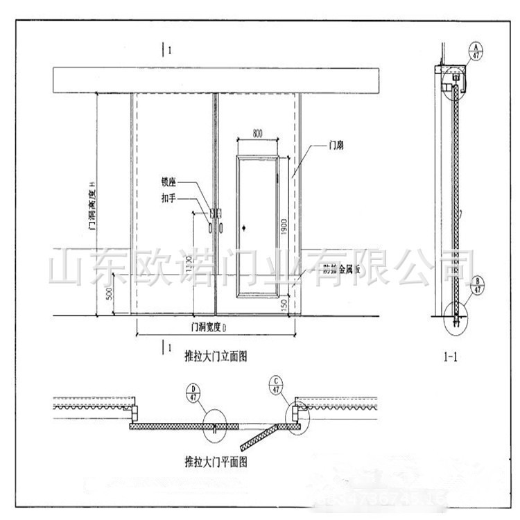 厂房推拉门 制作方法图片