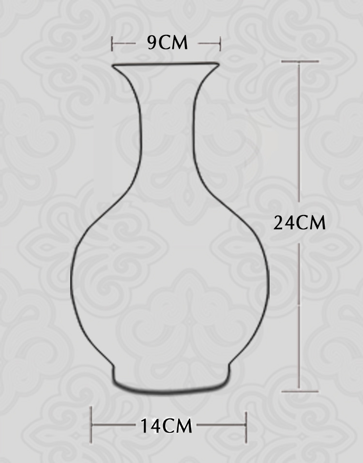 景德镇陶瓷器 青花玲珑骨瓷花瓶 赏瓶 现代时尚家居客厅饰品摆件