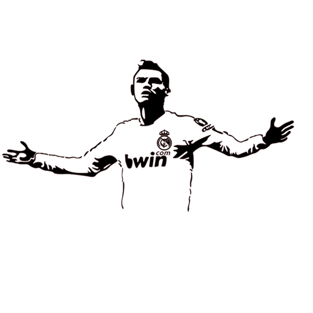 vc7116大号c罗庆祝动作外贸精雕背景