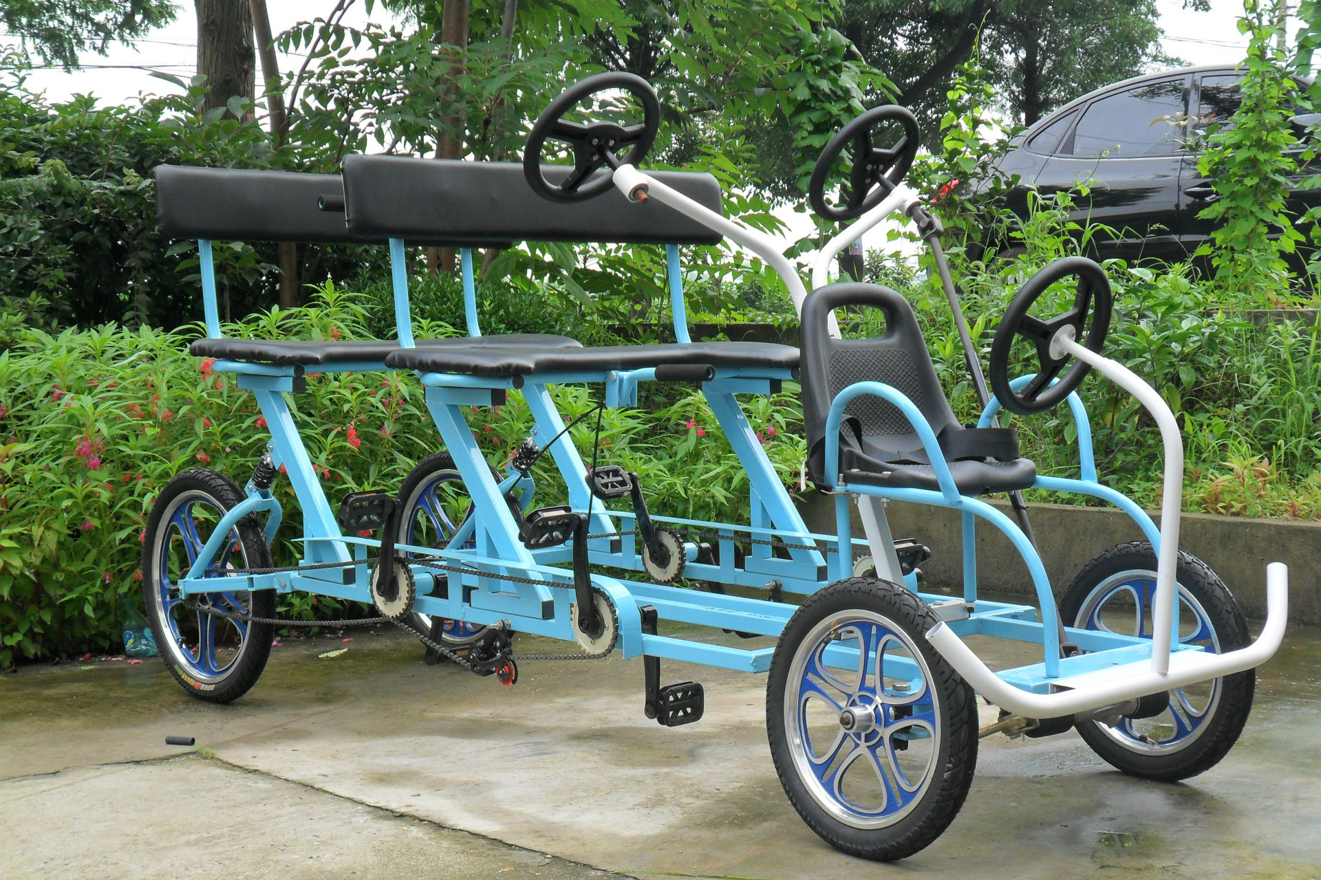 亲子车,家庭车,观光自行车四轮自行车厂家批发