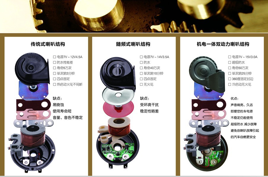 蜗牛喇叭_无触点蜗牛喇叭 盆型喇叭 机电一体