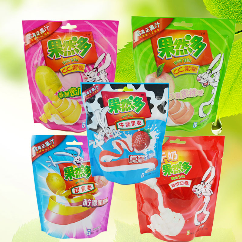 【果然多】50g双果卷 cc糖果卷口味