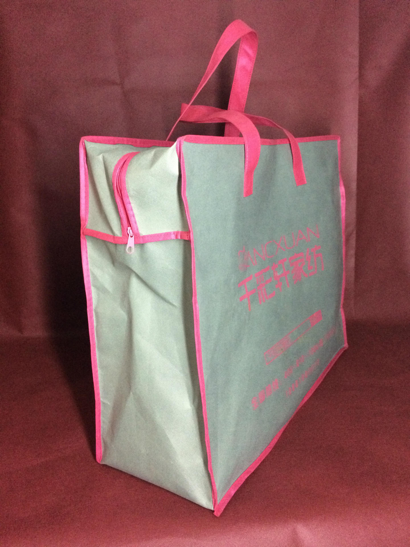 厂家 无纺布拉链家纺包装 批发 枕芯被芯pvc袋定做 加印.