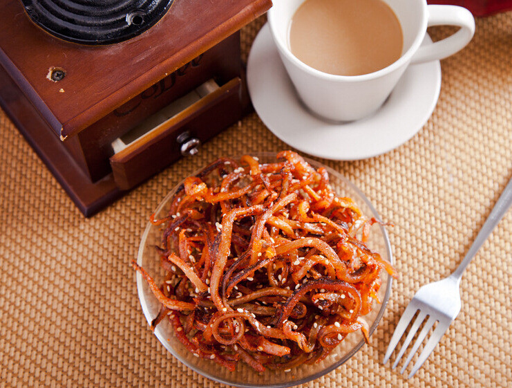 香辣芝麻鳗鱼丝微辣蜜汁鳗鱼条200g微信罐装零食批发下酒菜即食