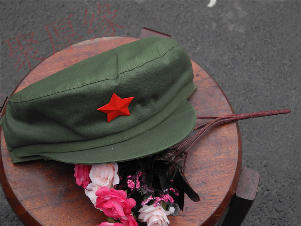 舞台表演道具红卫兵新四军八路军帽 孙俪同款女兵贝雷帽 演出服装