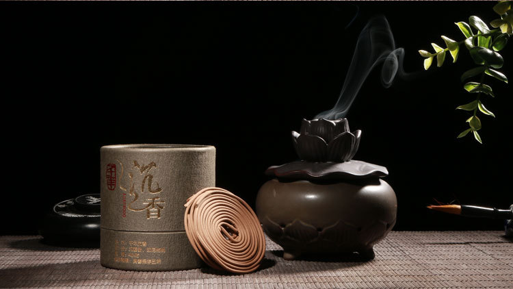 厂家直销印度老山沉香 盘香沉香倒流香流云香