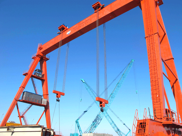 a型5-50/10吨双梁吊钩门式起重机行车 吊机 龙门 天车 吊车-中国实木